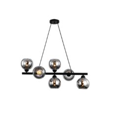 COLGANTE 6XE27 SMOKE 82X35X95CM # DI-200-BK-Z