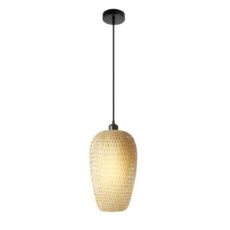 COLGANTE RATAN 1XE27 23X37CM # DI-405-WD-Z