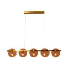 L.COLGANTE GLOBO AMBAR 5XG9 100CM # T-20102AMB