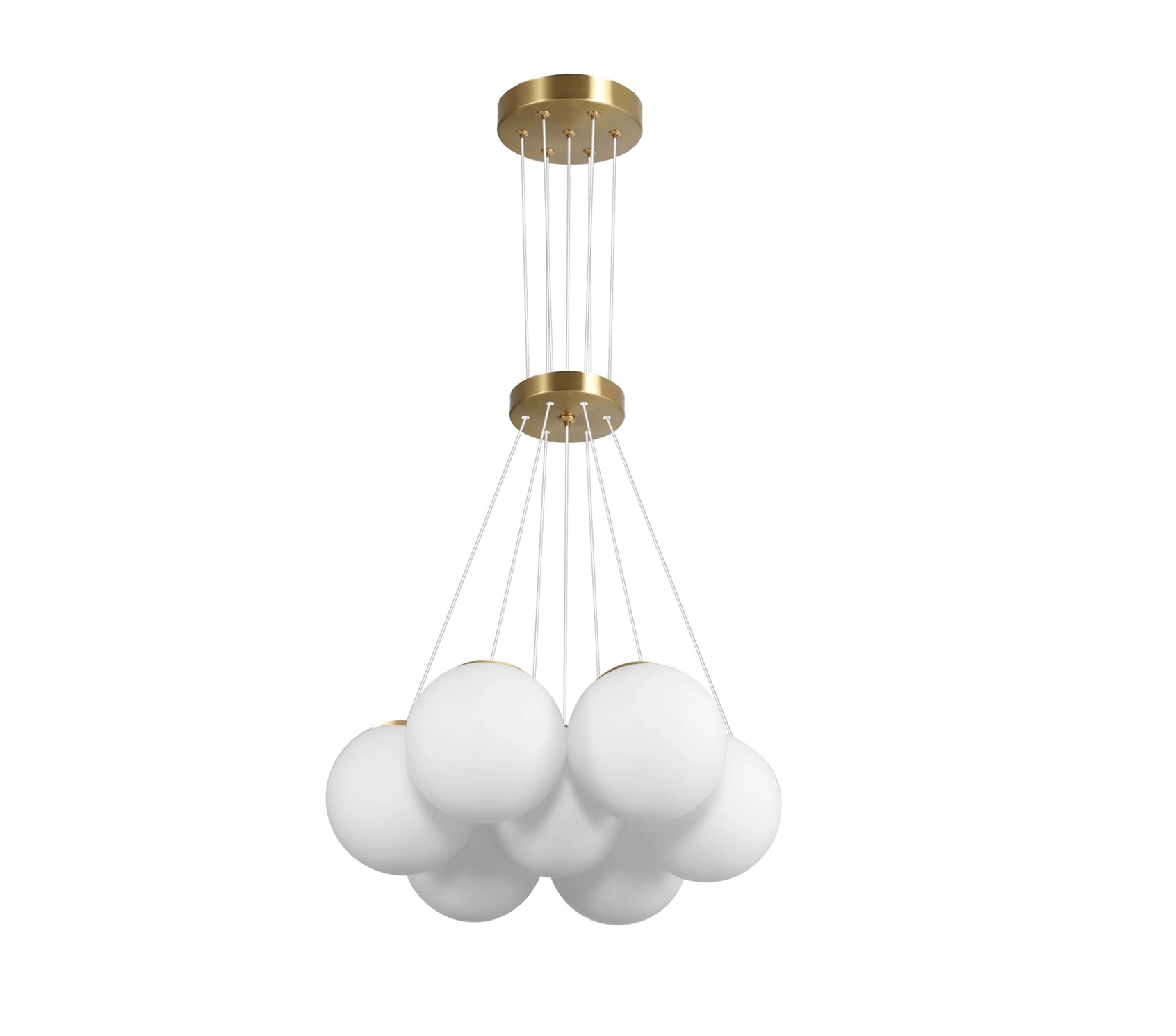 COLGANTE GLOBOS 7XE27 38X100CM DOR#DI-397-GD-Z