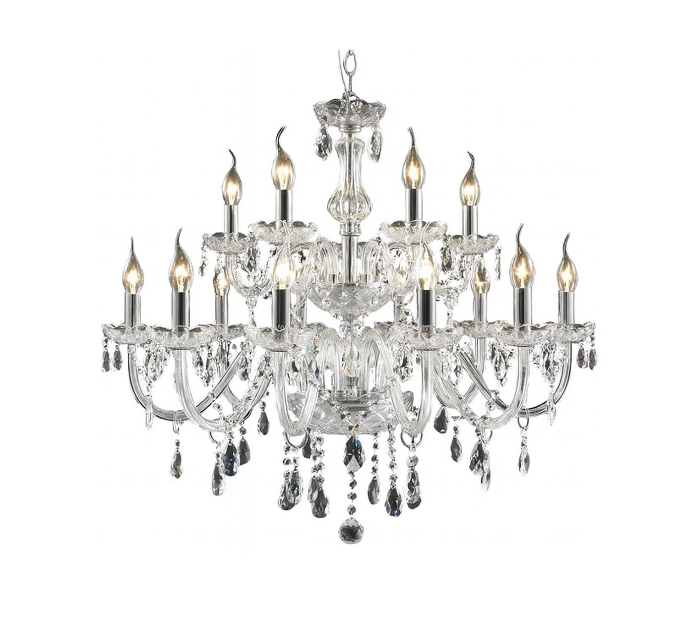 CHANDELIER CLEAR 15XE14 D80XH74X274CM#26312A-10-5H