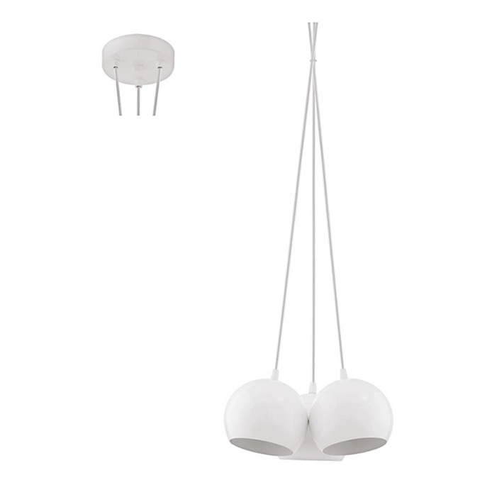 LAMPARA PETTO METAL 3XGU10 BL # 94248