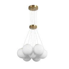 COLGANTE GLOBOS 6XE27 38X100CM DOR#DI-397-GD-Z