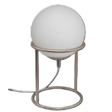 LAMPARA MESA 15X28CM 1XE14 ACERO/VIDRIO  #97332