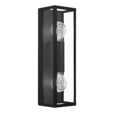 LAMPARA AMEZOLA 11X38X10CM  2XE27  METAL/VIDRIO NE #99124