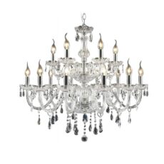 CHANDELIER CLEAR 15XE14 D80XH74X274CM#26312A-10-5H