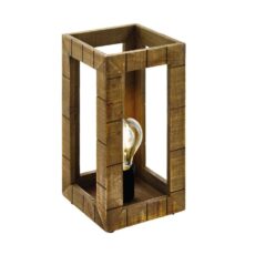 LAMPARA MESA TAKHIRA 17X34CM 1XE27 MADERA# 43016