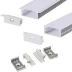 PERFIL ALUMINIO ILUKON 1M  P/CINTA LED#1001100683