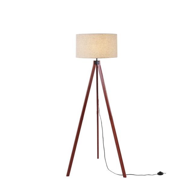 LAMPARA PIE C/SOMBRA NEGRA # 56162A-BK