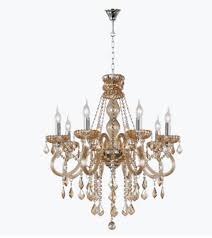 LAMPARA CHANDELIER AMBAR 8XE14 70X80CM# 26411B-8H