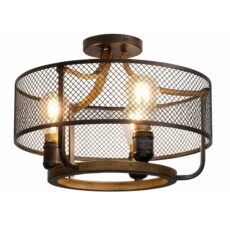 L.TECHO VINTAGE 3XE27 50X45CM NE# DEC-2123