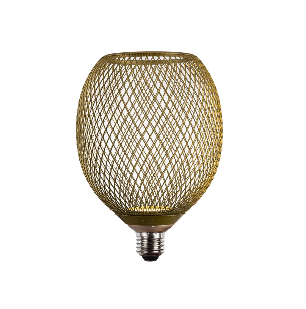 BOMBILLO DECORATIVO E27/4.5W/290LM/AMBAR 127V#4PS13LEDM30VRBR