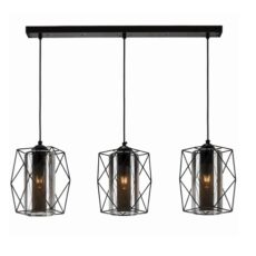 L.COLGANTE BARRA 3XE27 NE #DI-282-BK-Z