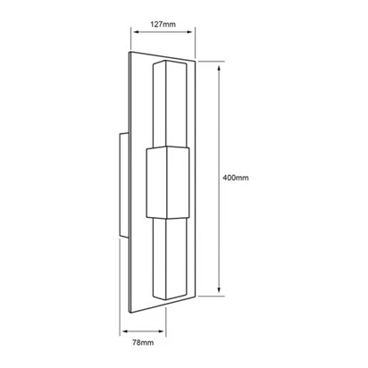 L.PARED 15W/300LM/20MHRS/IP44 30K 127V NE #15HLED212V30N - Imagen 3