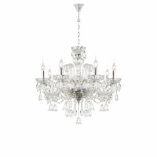 L.CHANDELIER TRANSPARENTE 8LXE14 70X80CM # 26411A-8H