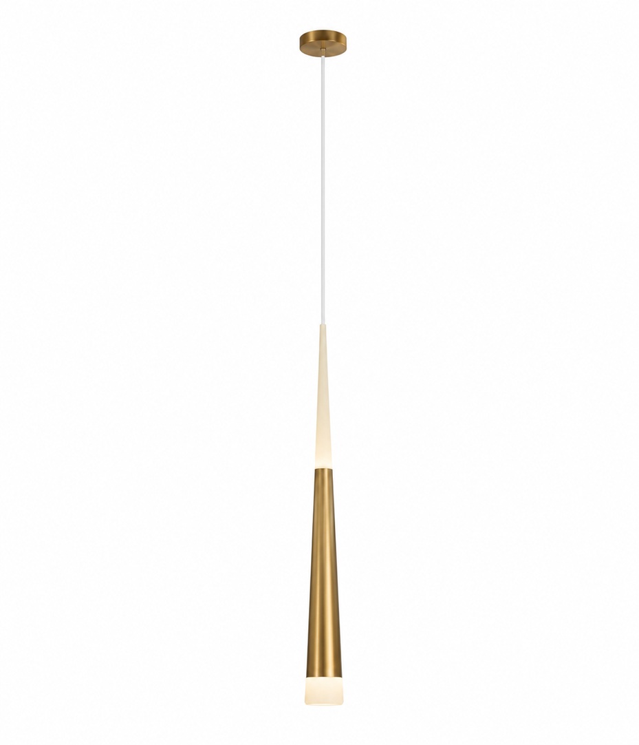 LAMPARA CONO 7W/560LM/30K 5.8X150CM 85-265V DOR#DI-685-GD-30K-Z