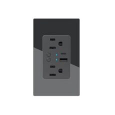 TOMACORRIENTE SMART 2500W/15A 5V/2.4 USB/T-C 110-240V NE #WS17US2MVNTCZ