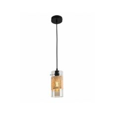 LAMPARA CILINDRO 1XE27 11X120CM AMBAR/NE #DI-755-BK-Z