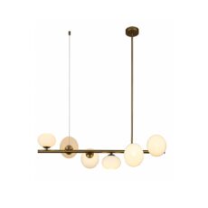 LAMPARA GLOBOS 6XG9 100X120CM DOR/NE #DI-656-GD-Z
