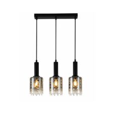 LAMPARA BARRA CRISTAL 3XE27 42X12X180CM NE #DI-593-BK-Z
