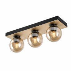 LAMPARA GLOBOS AMBAR 3XE27 56X18CM # DI-765-ST-Z