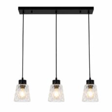 L.BARRA 3XE27 60X14X120CM NE # 01135-3H-BAR-BK