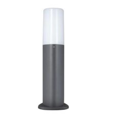 MINIPOSTE PLASTICO 1XE27 10X30CM GRIS/OPAL #00519-GR