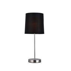 L.MESA 1XE27 20X48CM SATIN/NEGRA # 9615KIT-BK